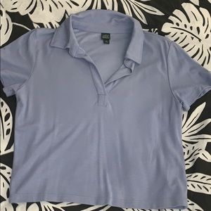 Cropped polo top